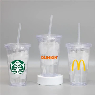 Prozirne plastične čaše sa logotipom